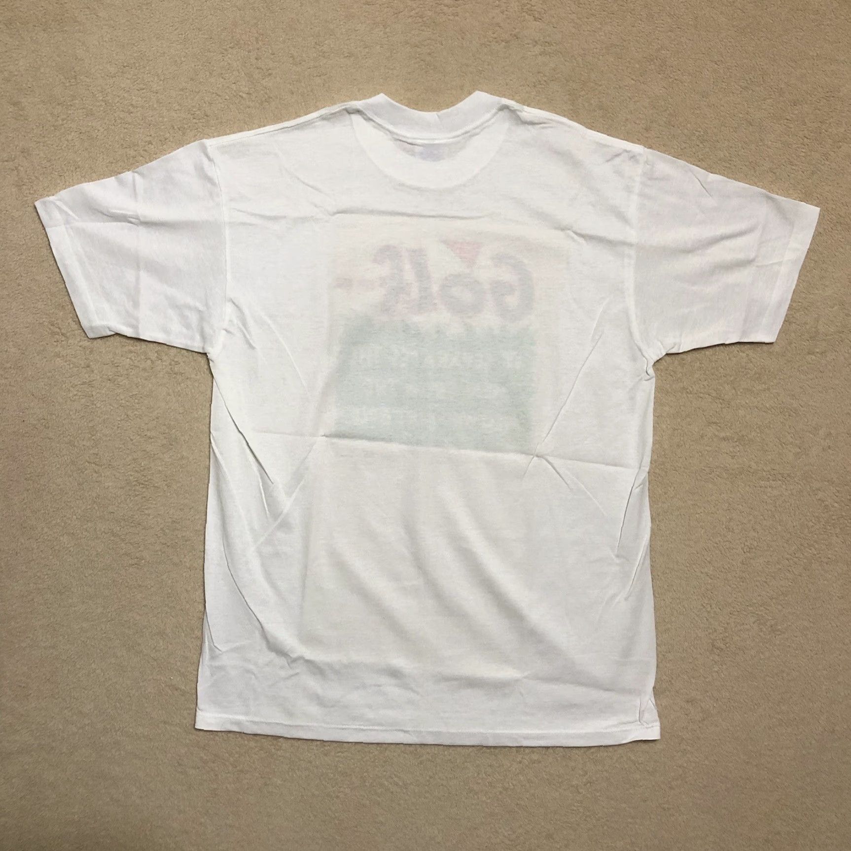 Vintage VINTAGE Shoebox Greetings Golf Shirt White T-Shirt Mens XL Regular Crew Neck Logo Size US XL / EU 56 / 4 - 6 Thumbnail