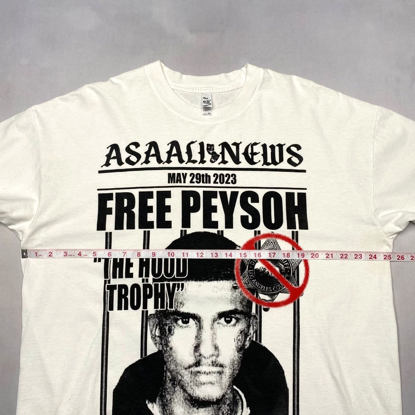 Los Angeles Apparel Asaali Free Peysoh The Hood Trophy T Shirt Streetwear Rap XL Men's Size US XL / EU 56 / 4 - 7 Thumbnail