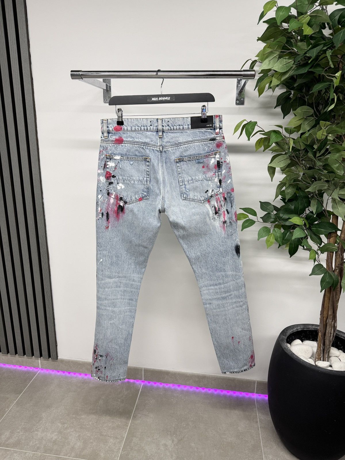 Amiri Amiri Straight Leg Paint Splatter Jean Blue & Multi RRP £790 Size US 30 / EU 46 - 2 Thumbnail