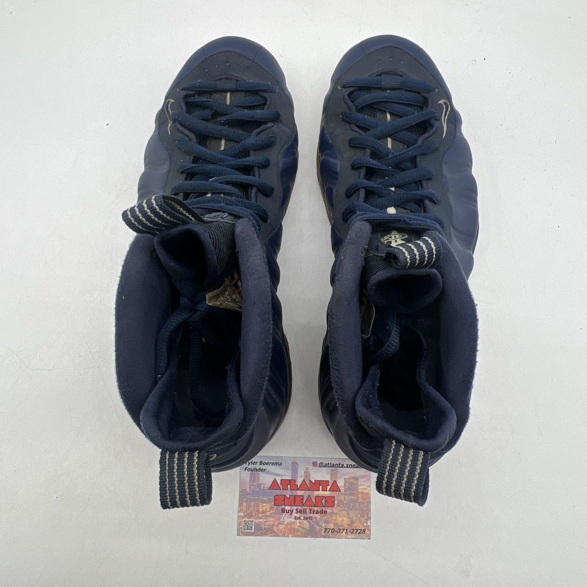Nike Air Foamposite one midnight navy Size US 8 / EU 41 - 6 Thumbnail