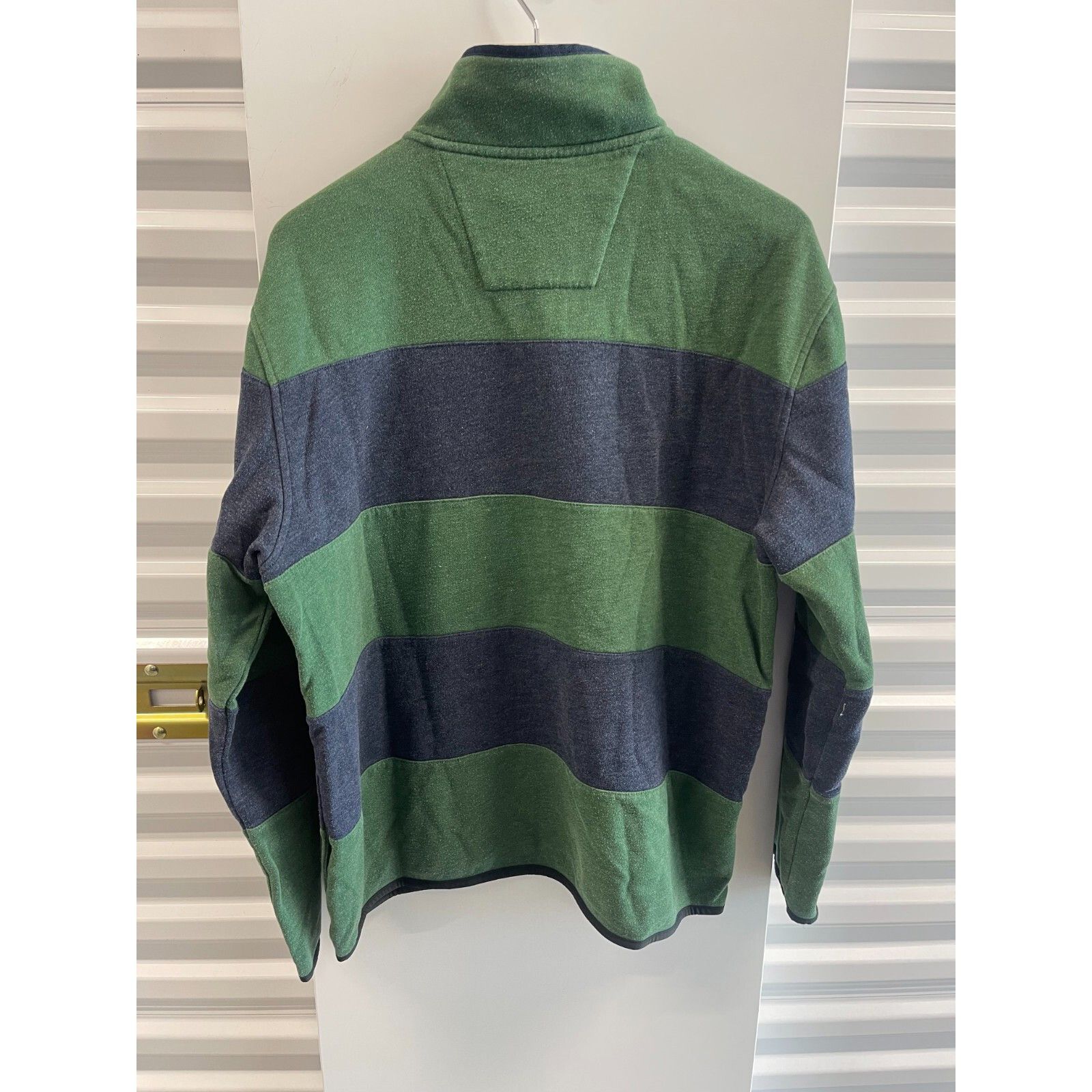 Nautica VTG 90S Y2K NAUTICA BLUE GREEN STRIPE BOATING QUARTER ZIP SW Size US XL / EU 56 / 4 - 2 Thumbnail