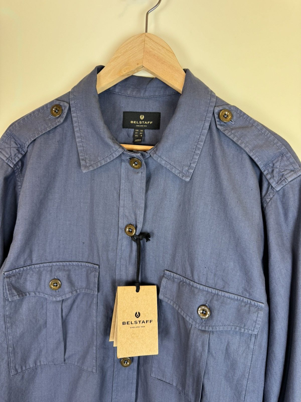 Belstaff Belstaff Indra shirt cotton linen unisex racing riding S Size US S / EU 44-46 / 1 - 6 Thumbnail