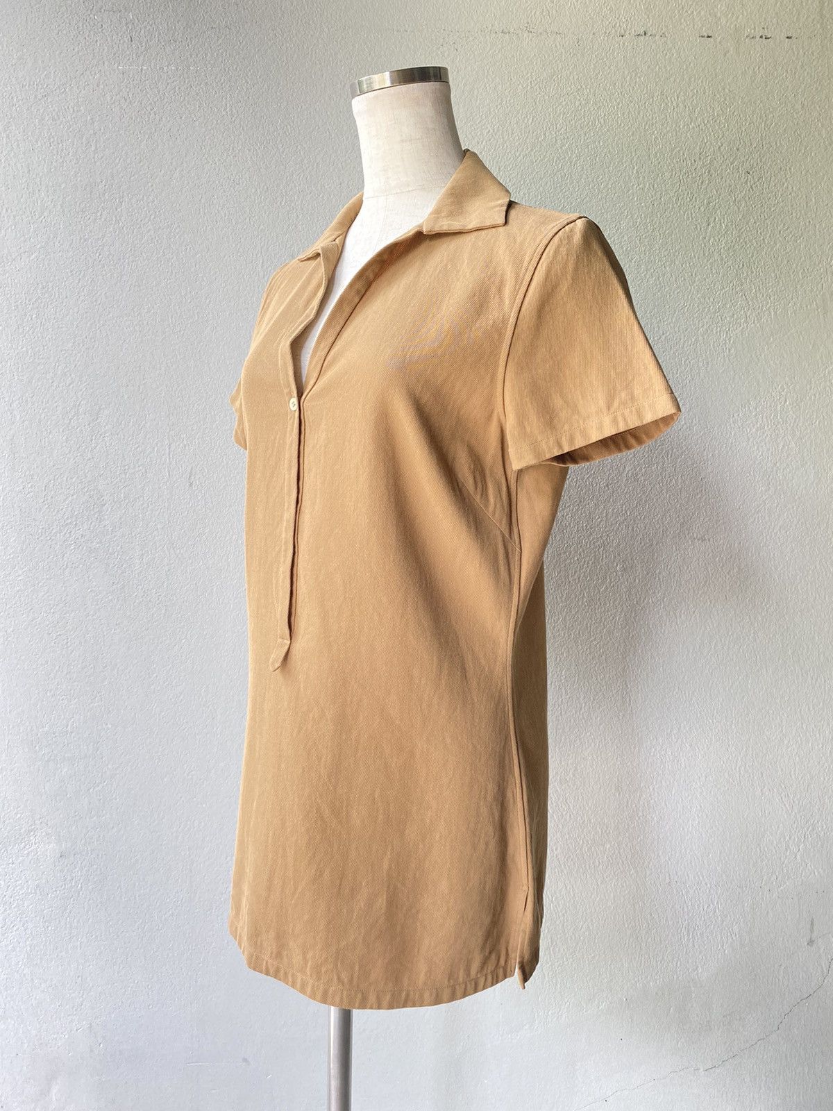 Jil Sander JILSANDER Minimalist Beige Polo Dress Size XS / US 0-2 / IT 36-38 - 5 Thumbnail