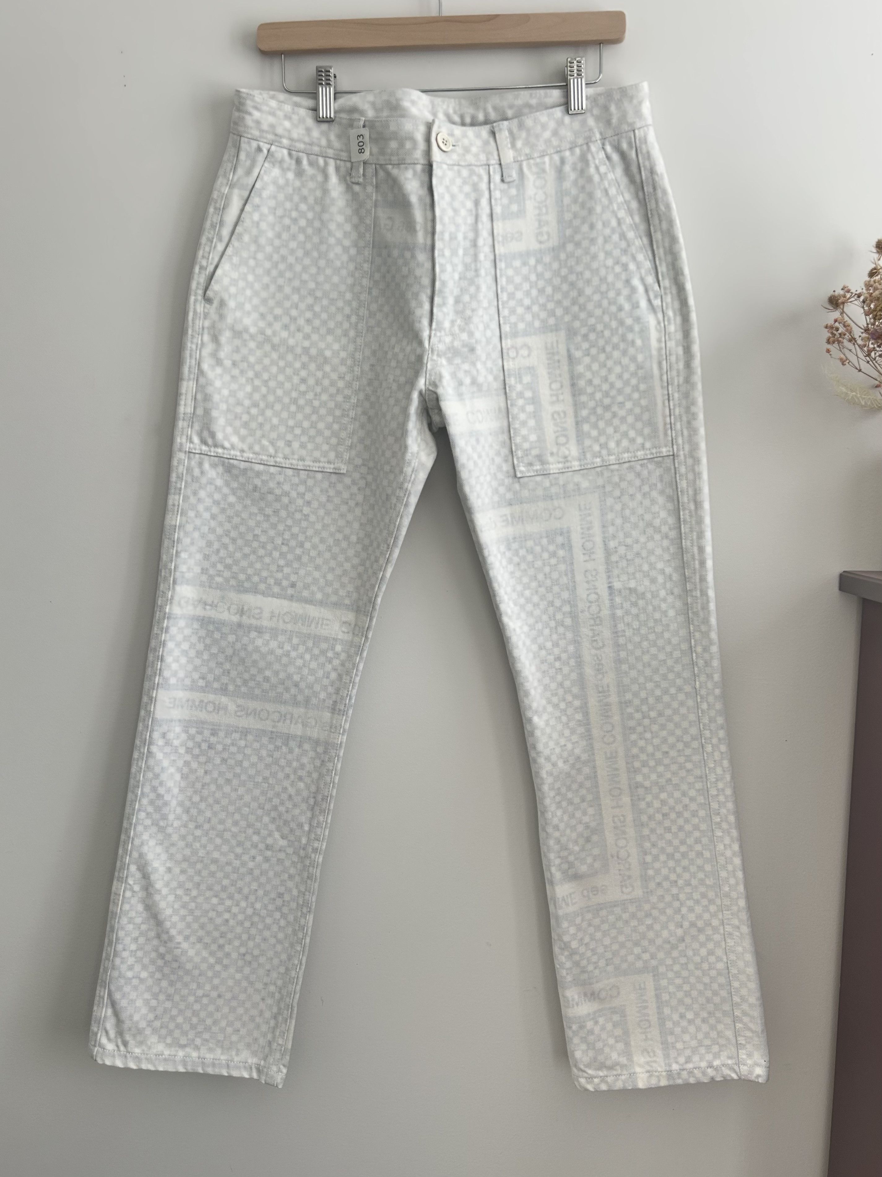 Comme Des Garcons Checkered denim