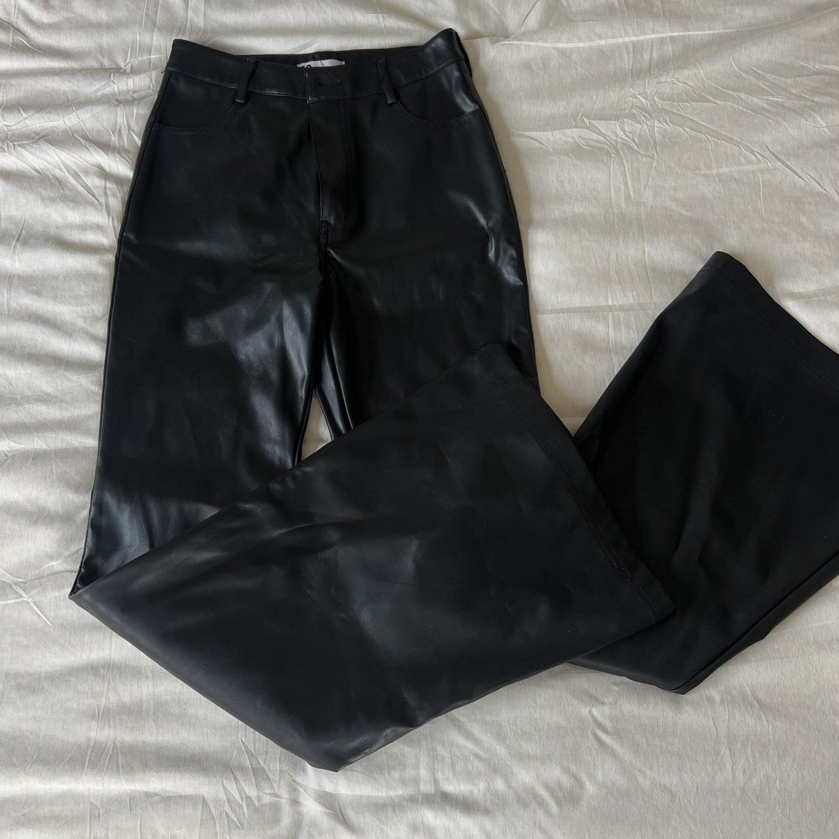 Other SO black leather flare pants Size 28" / US 6 / IT 42 - 1 Thumbnail