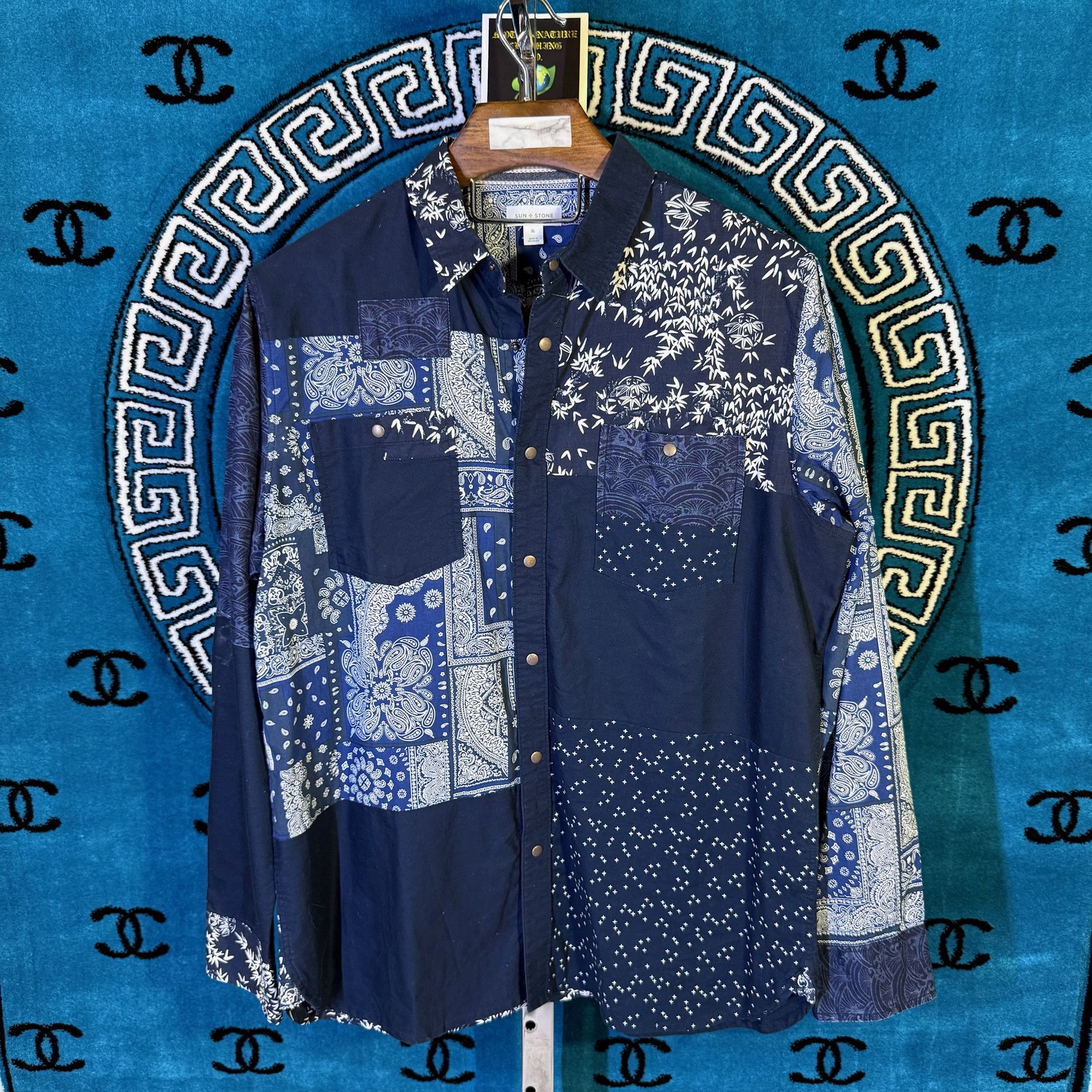 Other PATCHWORK PAISLEY DEL ENCANTO BAMBOO MOTIF L/S BUTTON UP Size US XL / EU 56 / 4 - 1 Preview