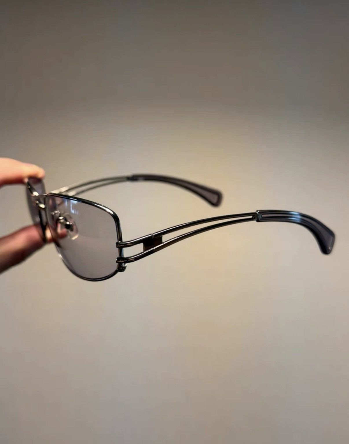 Jean Paul Gaultier White Frame Rectangular Sunglasses Size ONE SIZE - 2 Thumbnail
