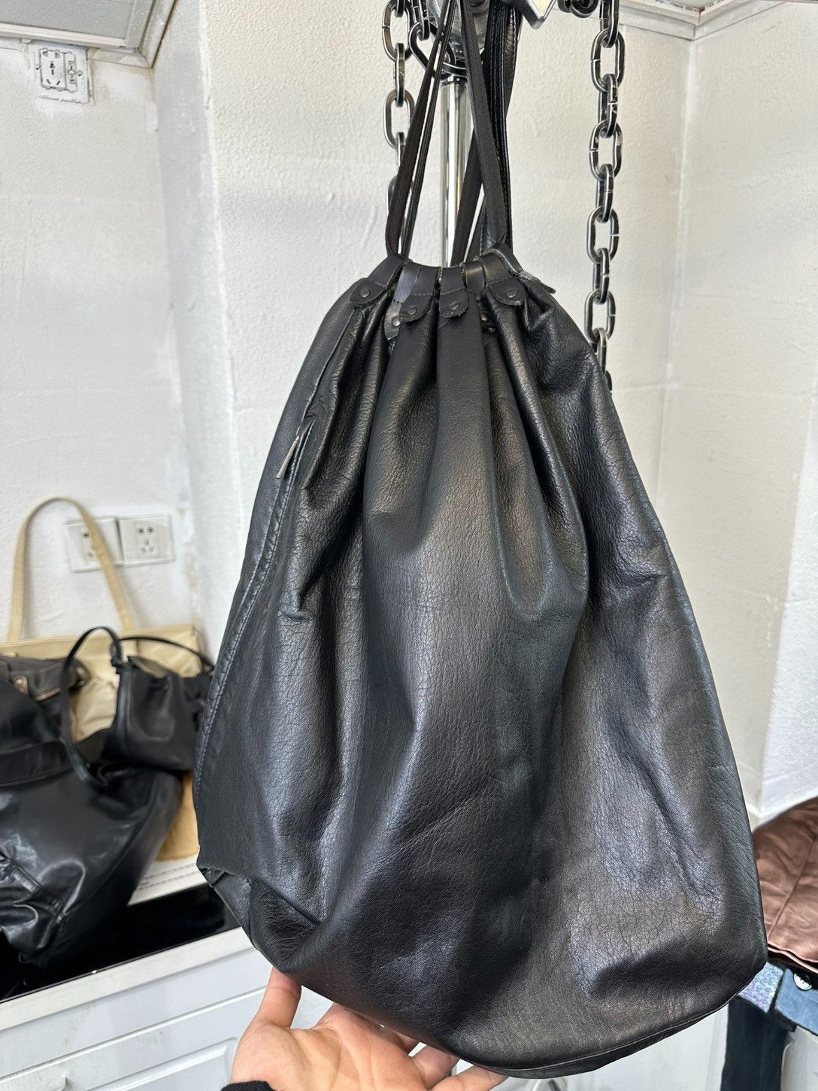 Yohji Yamamoto Yohji Yamamoto Yohji Yamamoto pour homme leather bundle ba Size ONE SIZE - 5 Thumbnail