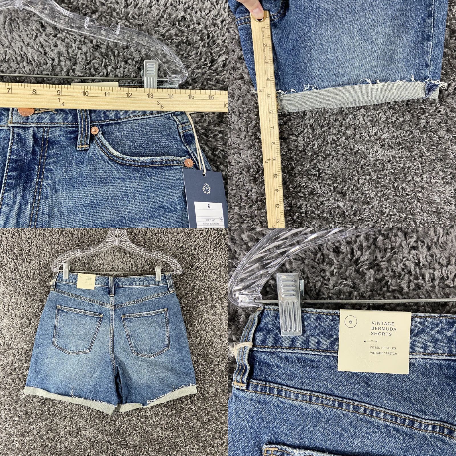 Vintage VINTAGE Universal Threads Bermuda Shorts Women's 6 Blue Size 28" / US 6 / IT 42 - 8 Thumbnail