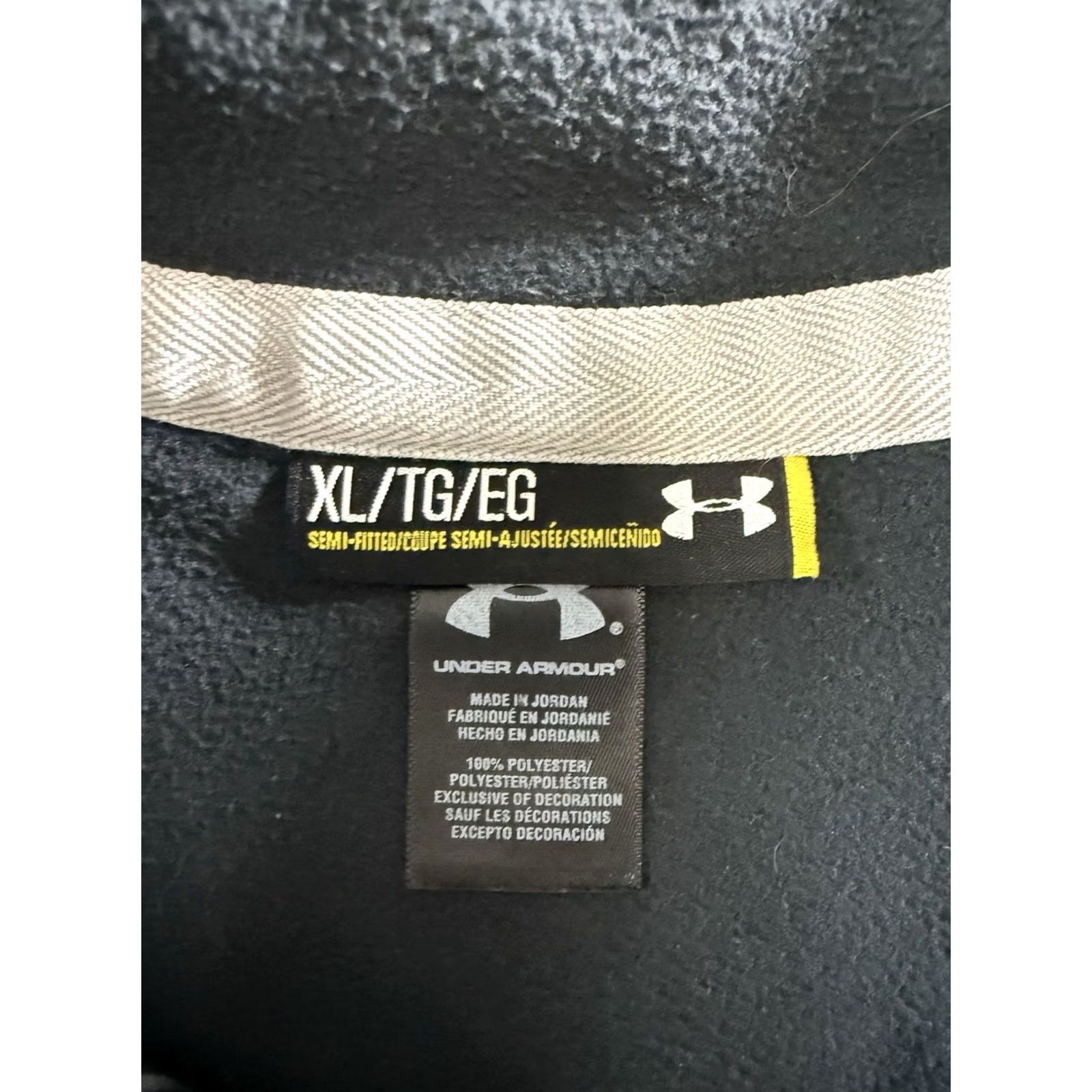 Under Armour Under Armour Fleece Black Pullover XL Womens Sweatshirt Mock Neck Logo Activewear Holiday Winter Fall Spring Sports Size XL / US 12-14 / IT 48-50 - 7 Thumbnail