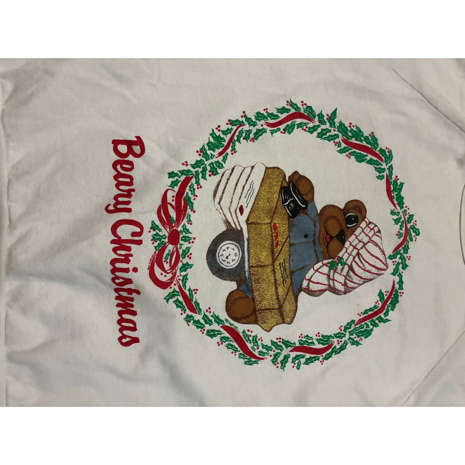 Other Vintage Beary Christmas Bear Long Sleeve T-Shirt XL Alore Size US XL / EU 56 / 4 - 2 Thumbnail