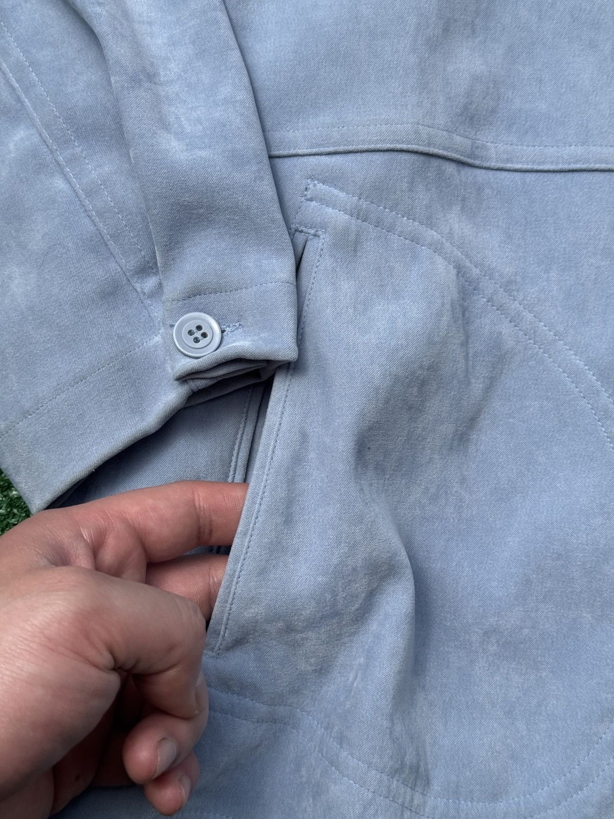 Other Baby Blue Button Up Shirt Size L / US 10 / IT 46 - 3 Thumbnail
