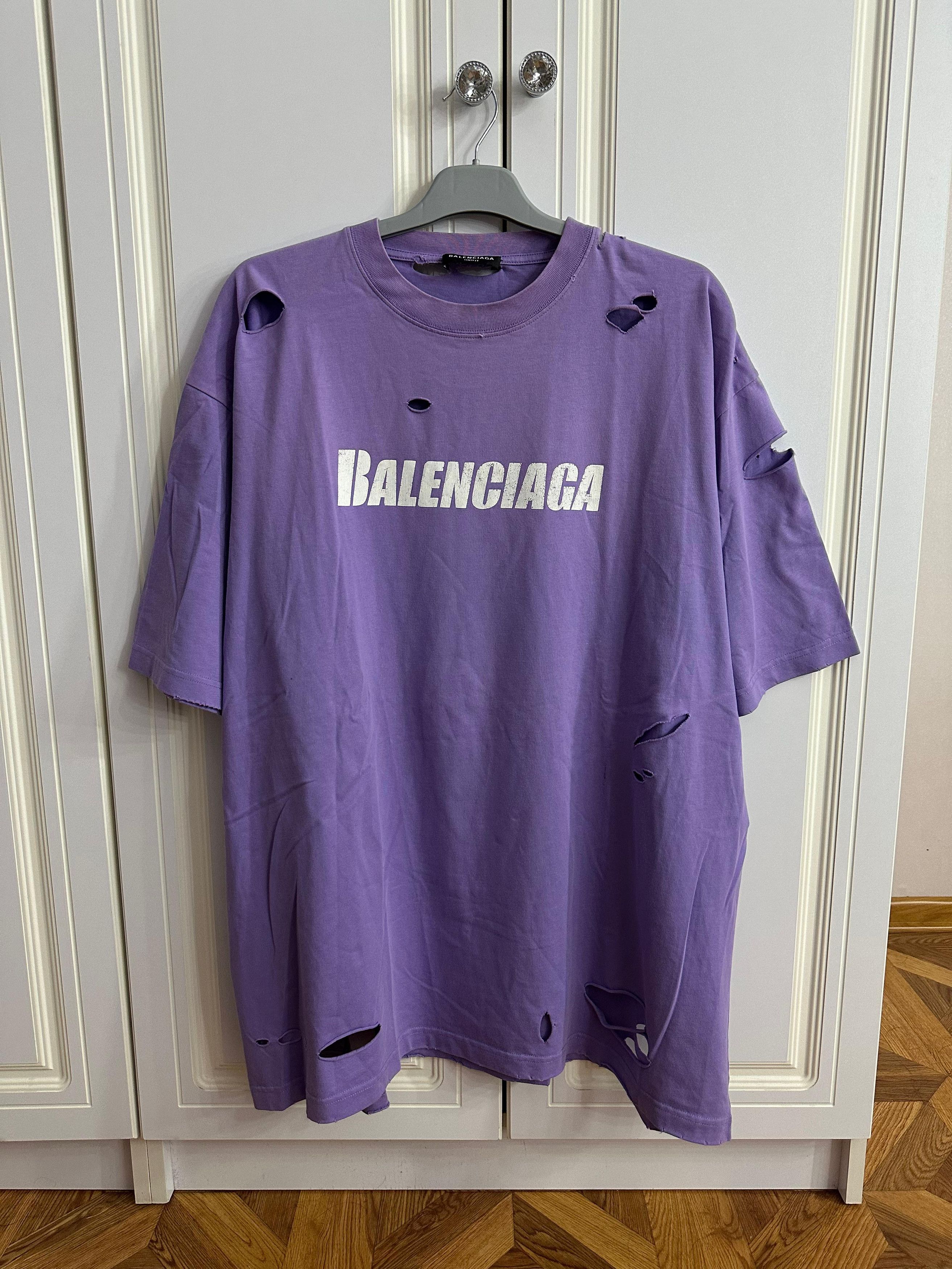 Balenciaga Balenciaga Mirror Logo T-Shirt | Grailed