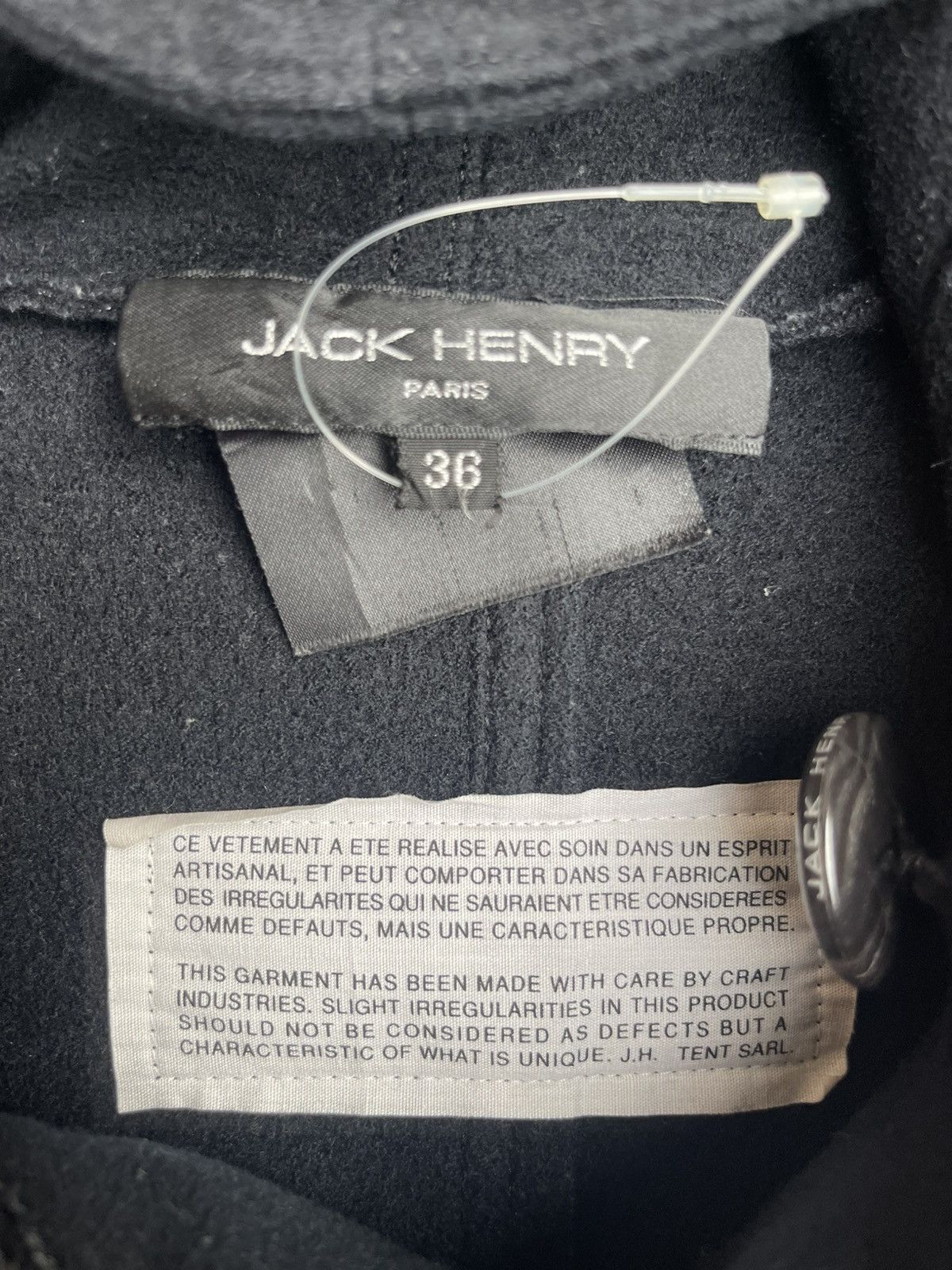 Designer Jack Henry Paris Hood Wool Coat Flap Pockets Double Breasted Size S / US 4 / IT 40 - 3 Thumbnail