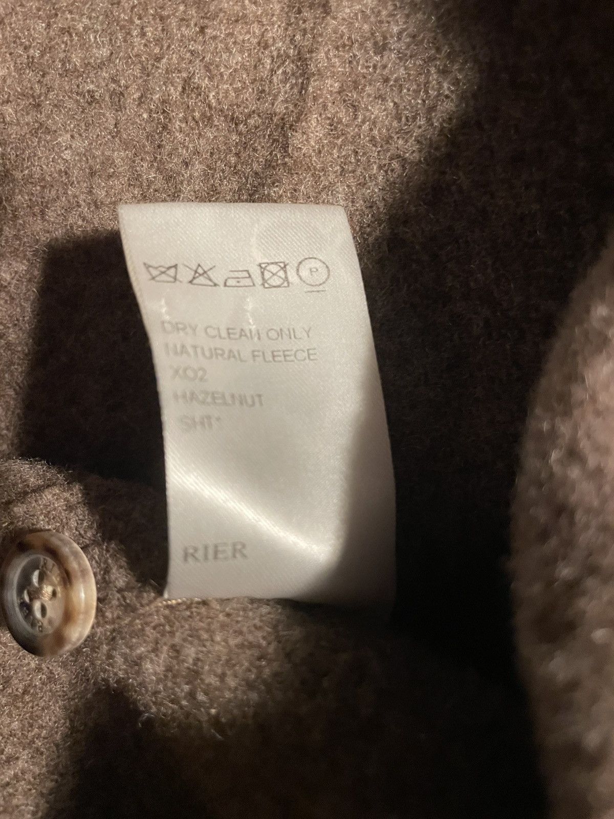 RIER RIER X MONOCLE Fleece Overshirt - Hazelnut Size US M / EU 48-50 / 2 - 5 Thumbnail