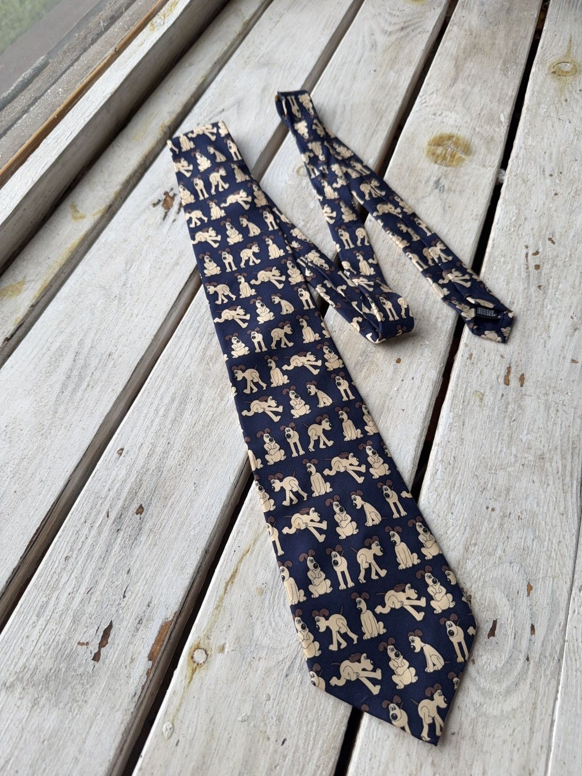 Cartoon Network × Vintage Vintage Wallace & Gromit Gromit Dog Novelty Tie – 90s Print Size ONE SIZE - 1 Thumbnail