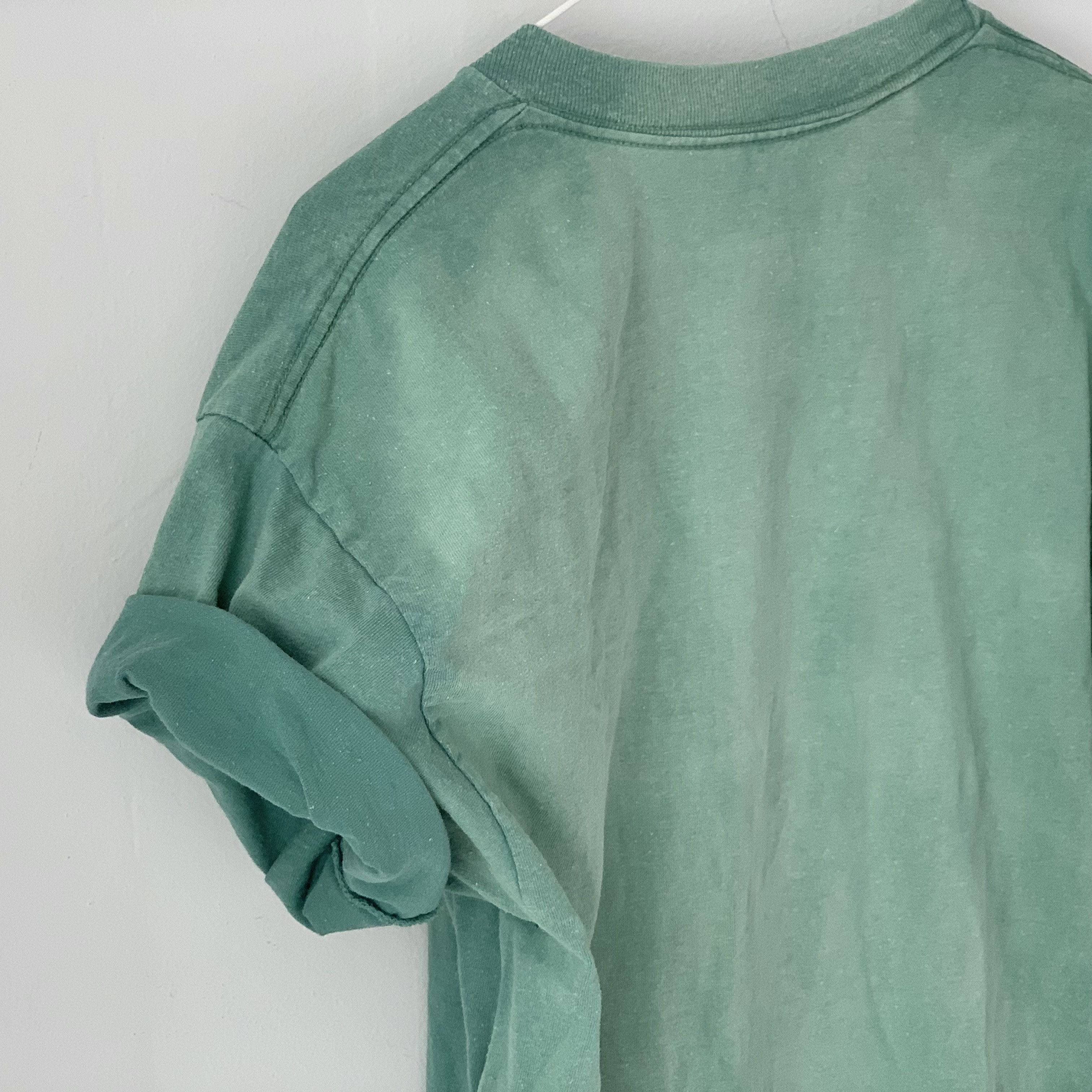 Other vintage sunfaded work blue-green cotton t-shirt Size US M / EU 48-50 / 2 - 3 Thumbnail
