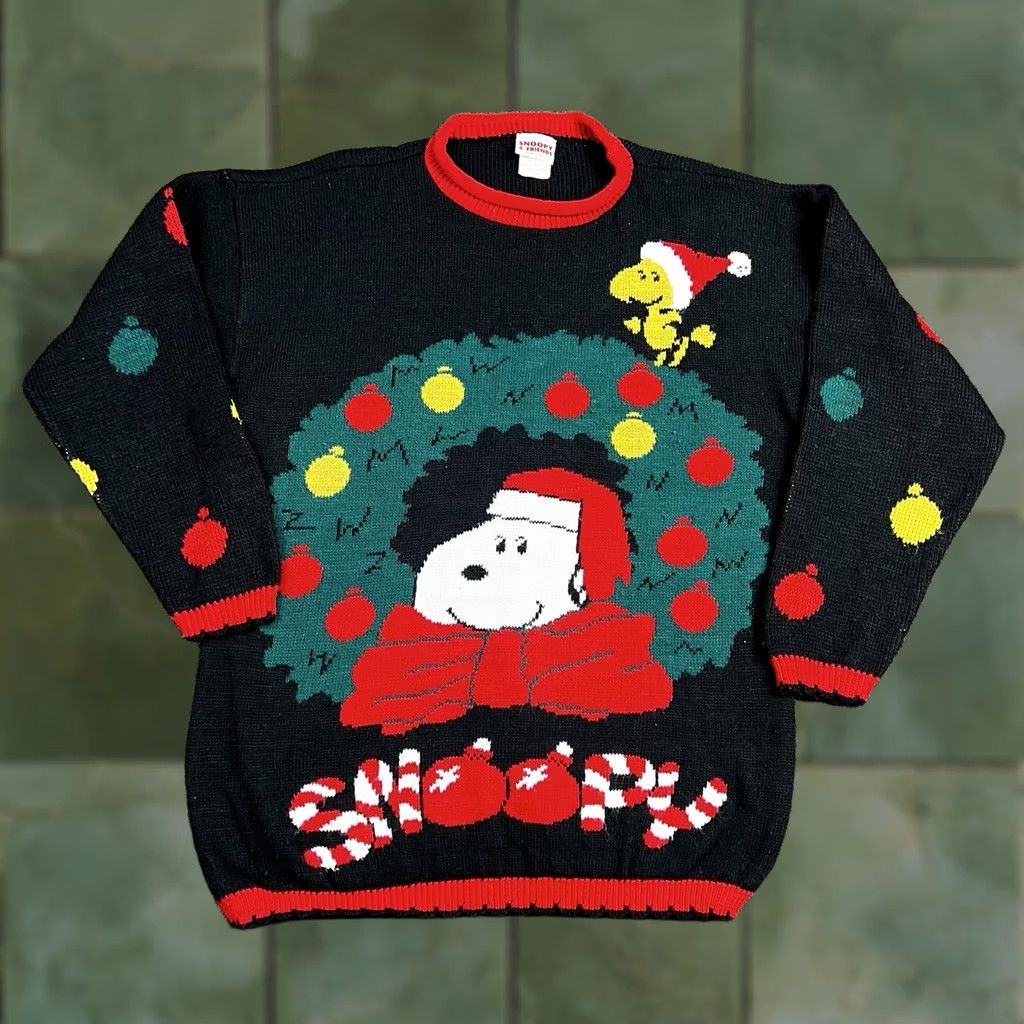 Peanuts VINTAGE Snoopy & Friends Peanuts Christmas Womens Sweater Large Size L / US 10 / IT 46 - 1 Thumbnail