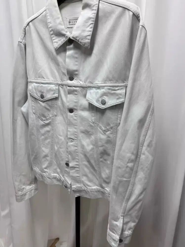 Maison Margiela Sz 52 Maison Margiela White Denim Jacket Size US L / EU 52-54 / 3 - 2 Thumbnail