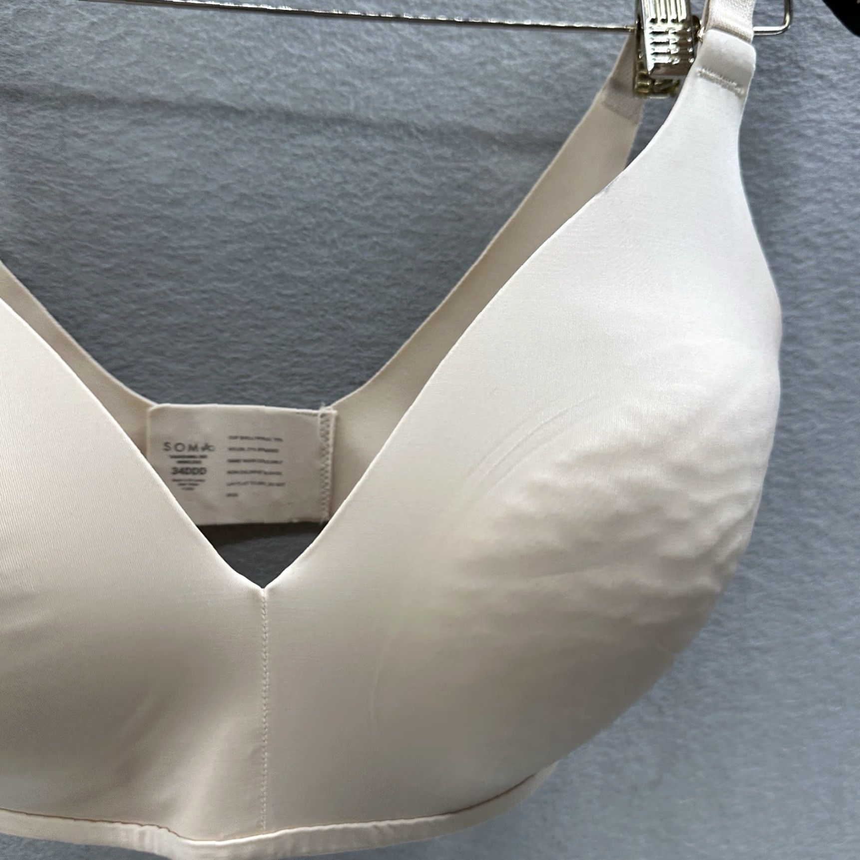 Vintage Soma Vanishing 360 Wireless T-Shirt Bra Women’s 34DDD Beige Seamless Adjustable Underwire No Nipple Cover Size ONE SIZE - 5 Thumbnail