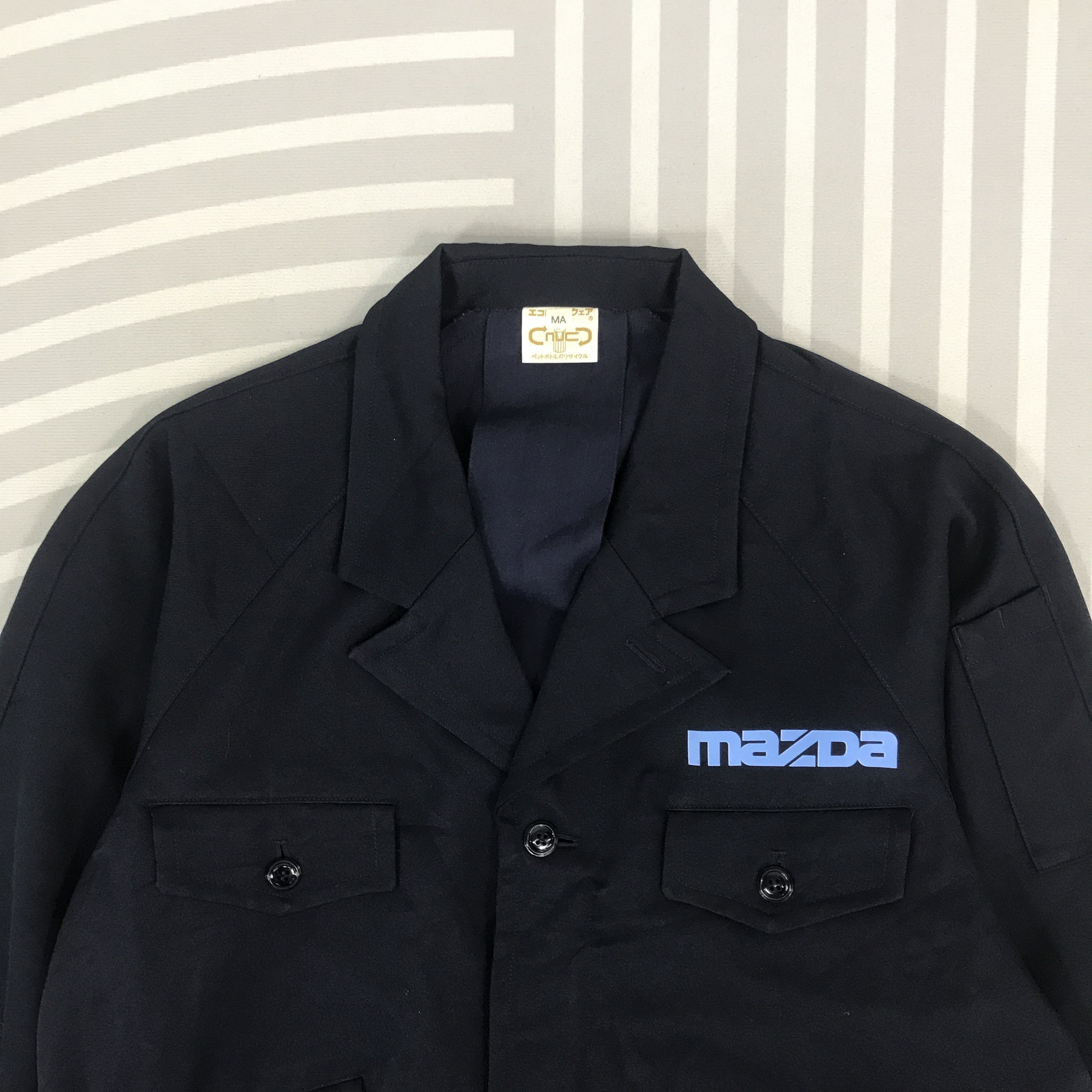 Japanese Brand × Vintage Vintage Mazda Racing Navy Bomber style custom Jacket Size US L / EU 52-54 / 3 - 2 Thumbnail
