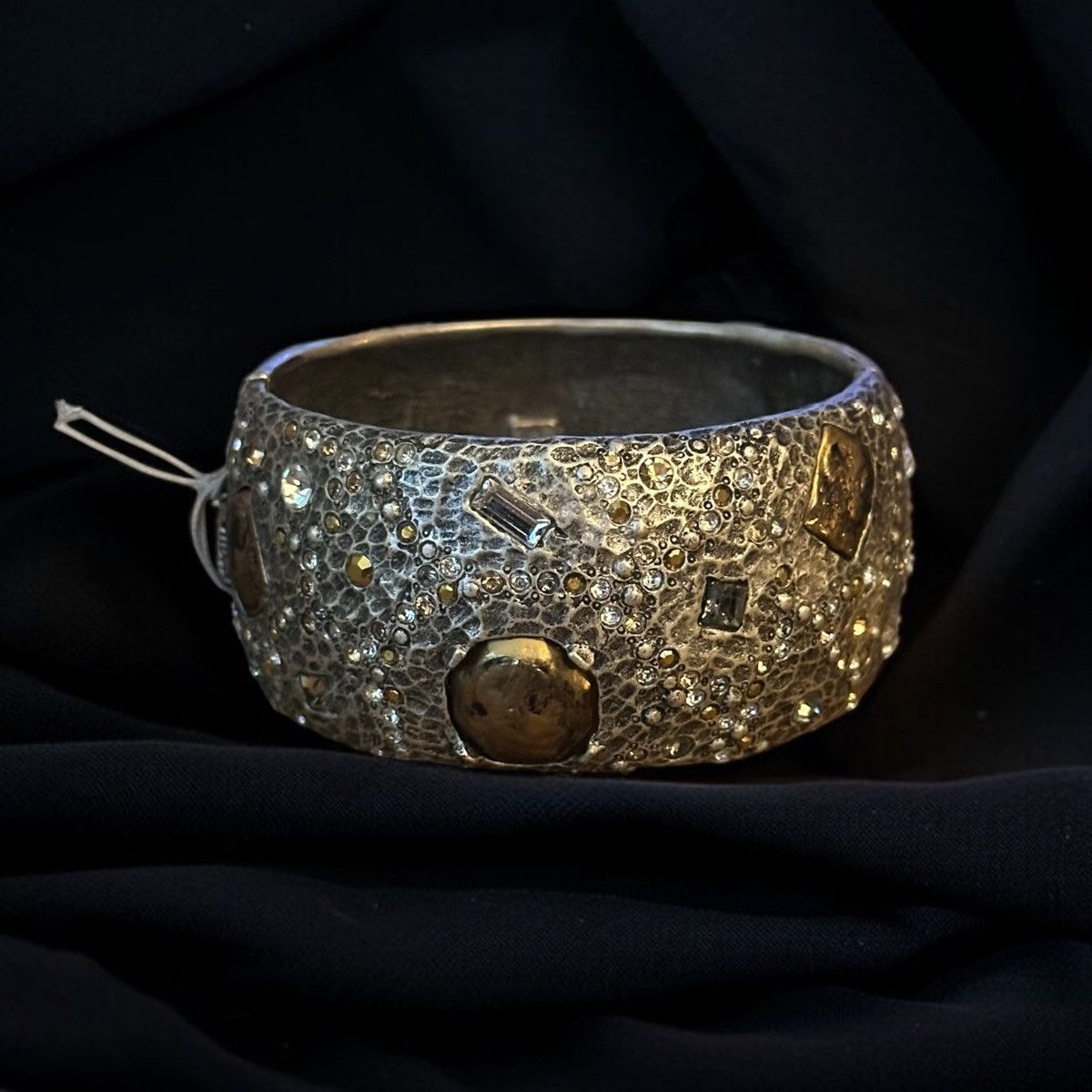Other Tat2 Designs hammered silver embellished hinged bracelet Size ONE SIZE - 1 Thumbnail