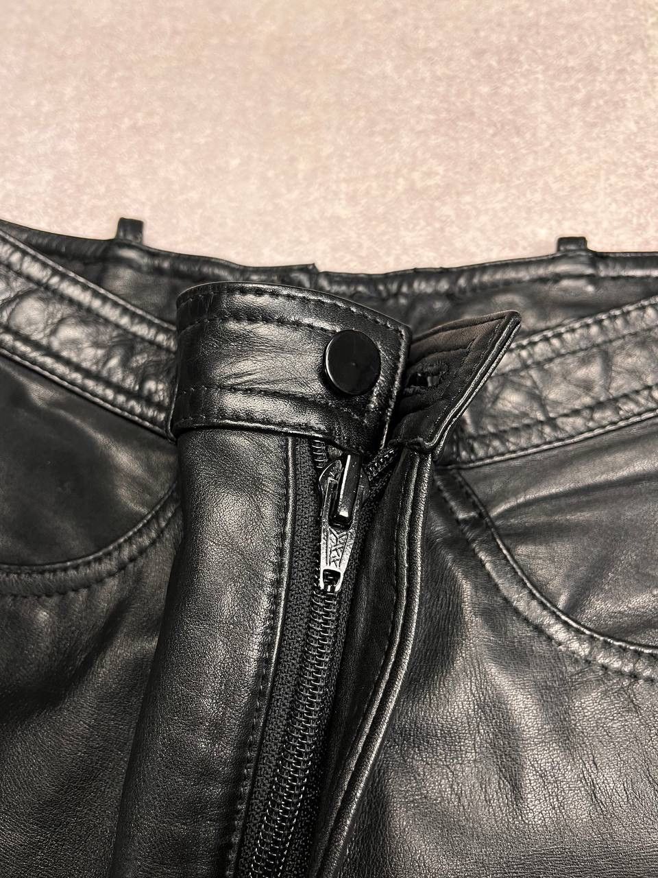 Genuine Leather Vintage Genuine Leather Moto Baggy Pants Y2K 34 Size US 34 / EU 50 - 5 Thumbnail