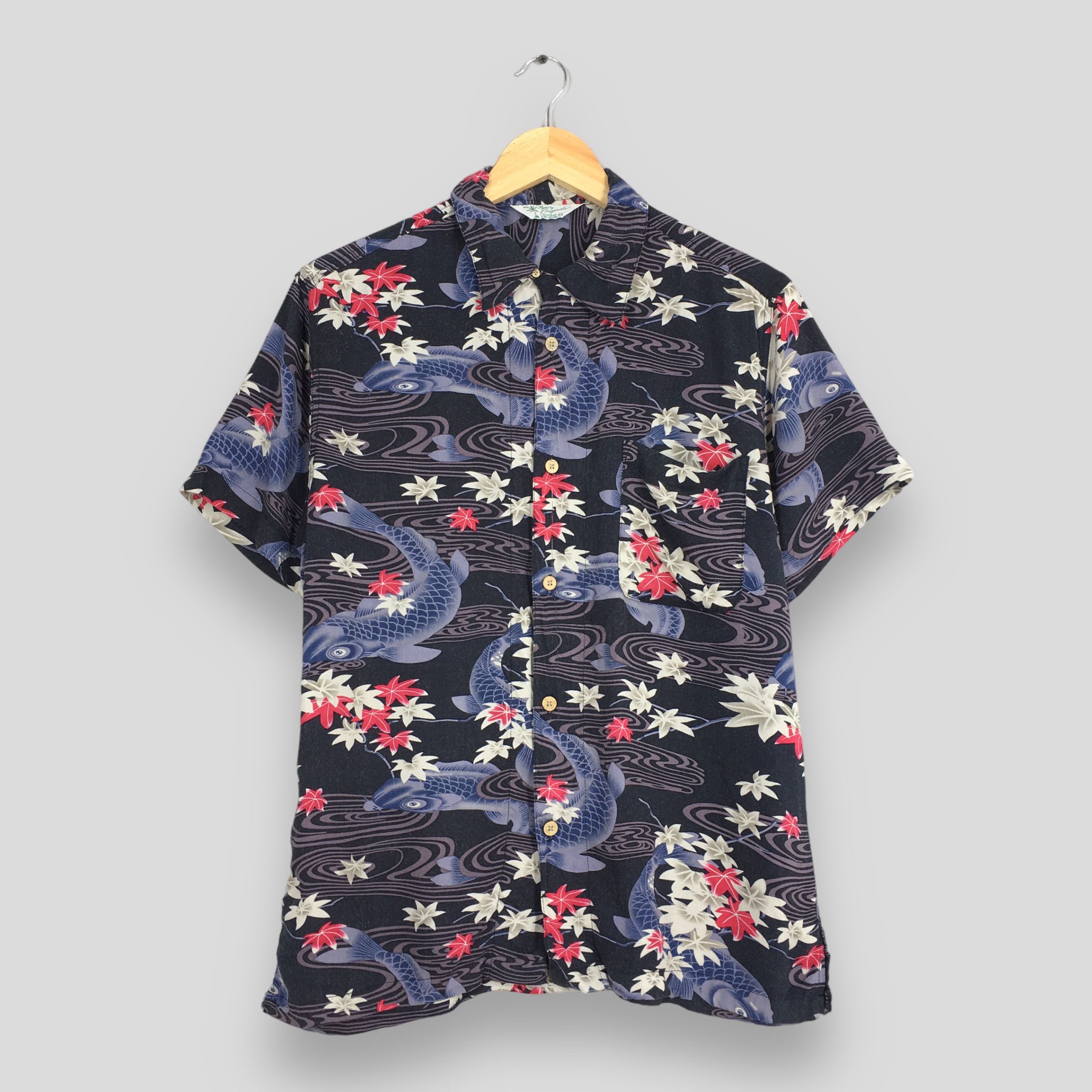 Sun Surf Vintage Hawaiian Japanese Koi Fish Rayon Shirt Medium Size US M / EU 48-50 / 2 - 1 Thumbnail
