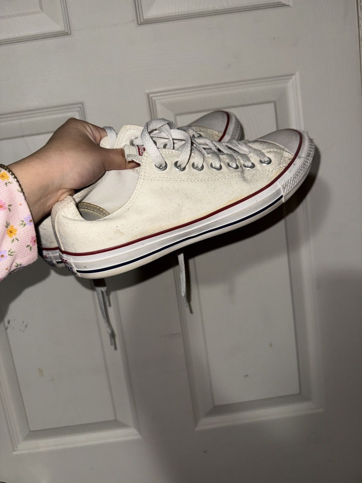 Converse Converse White and Red Sneakers Size US 8.5 / EU 41-42 - 1 Thumbnail
