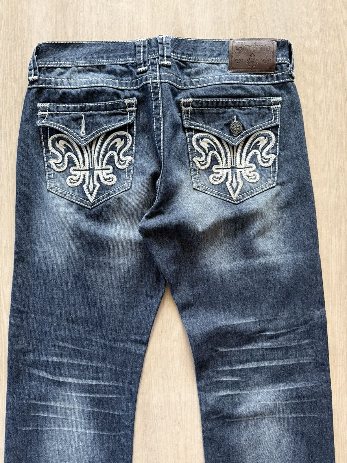 Vintage Vtg Y2K Archaic Premium Jeans Le Fleur Embroidered Sz 34 Size US 34 / EU 50 - 2 Thumbnail