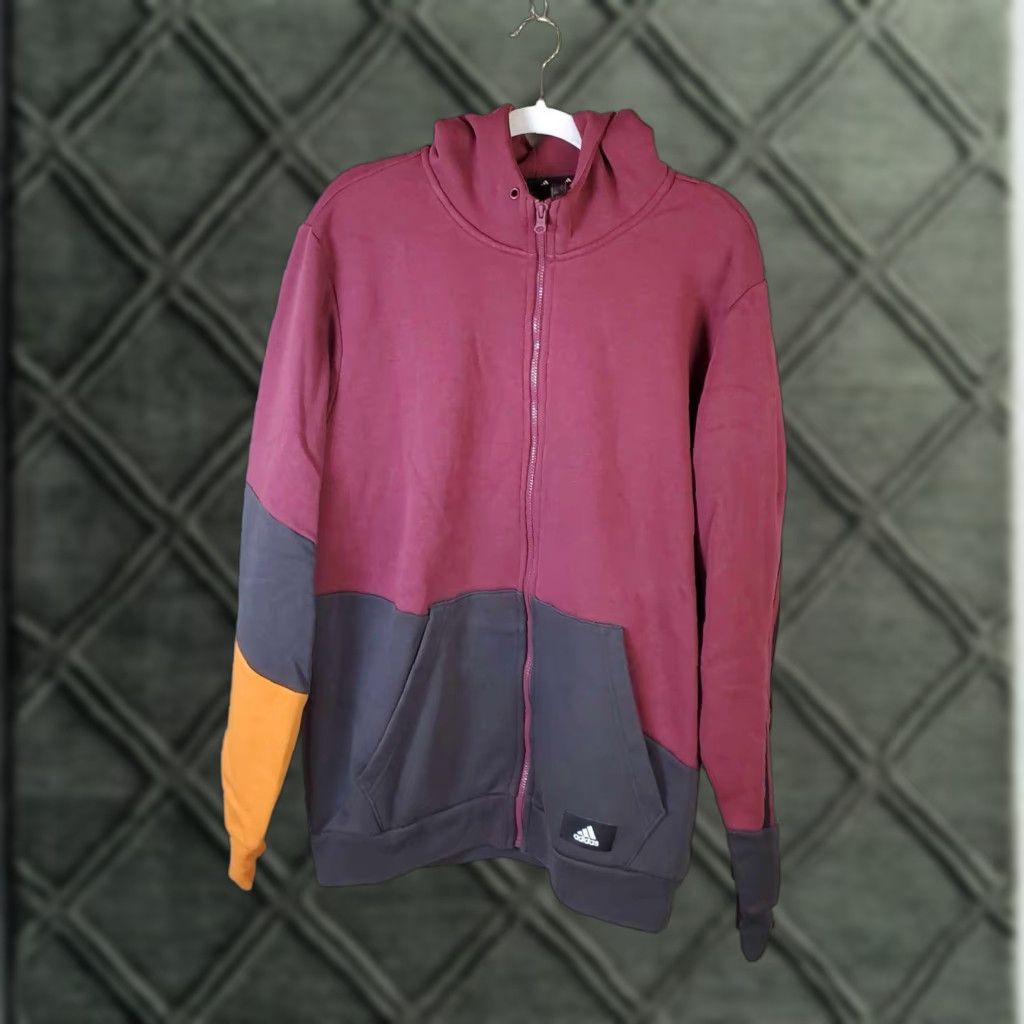 Adidas Adidas Hoodie Full Zip Colorblock Adult XL Hip Hop Mens Size US XL / EU 56 / 4 - 1 Thumbnail