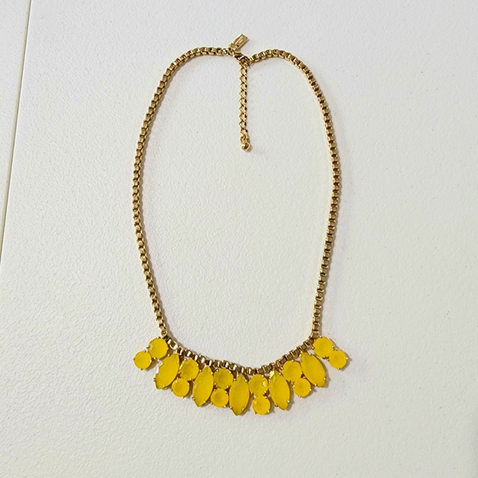 Kate Spade Kate Spade Neon Yellow Marquee Bib Statement Necklace Size ONE SIZE - 8 Thumbnail