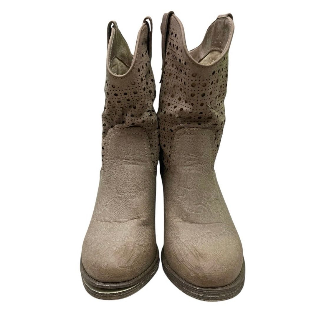 Other FrancescoMilano Tan Genuine Leather Western Heeled Boots Size US 6.5 / IT 36.5 - 3 Thumbnail