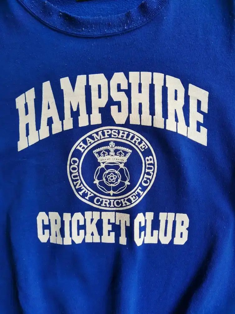 Japanese Brand Hampshire Criket Club Big Logo Sweatshirt Size US L / EU 52-54 / 3 - 5 Thumbnail
