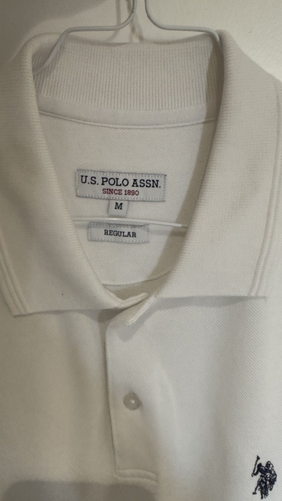 U.S. Polo Assn. White Polo Size US M / EU 48-50 / 2 - 2 Thumbnail