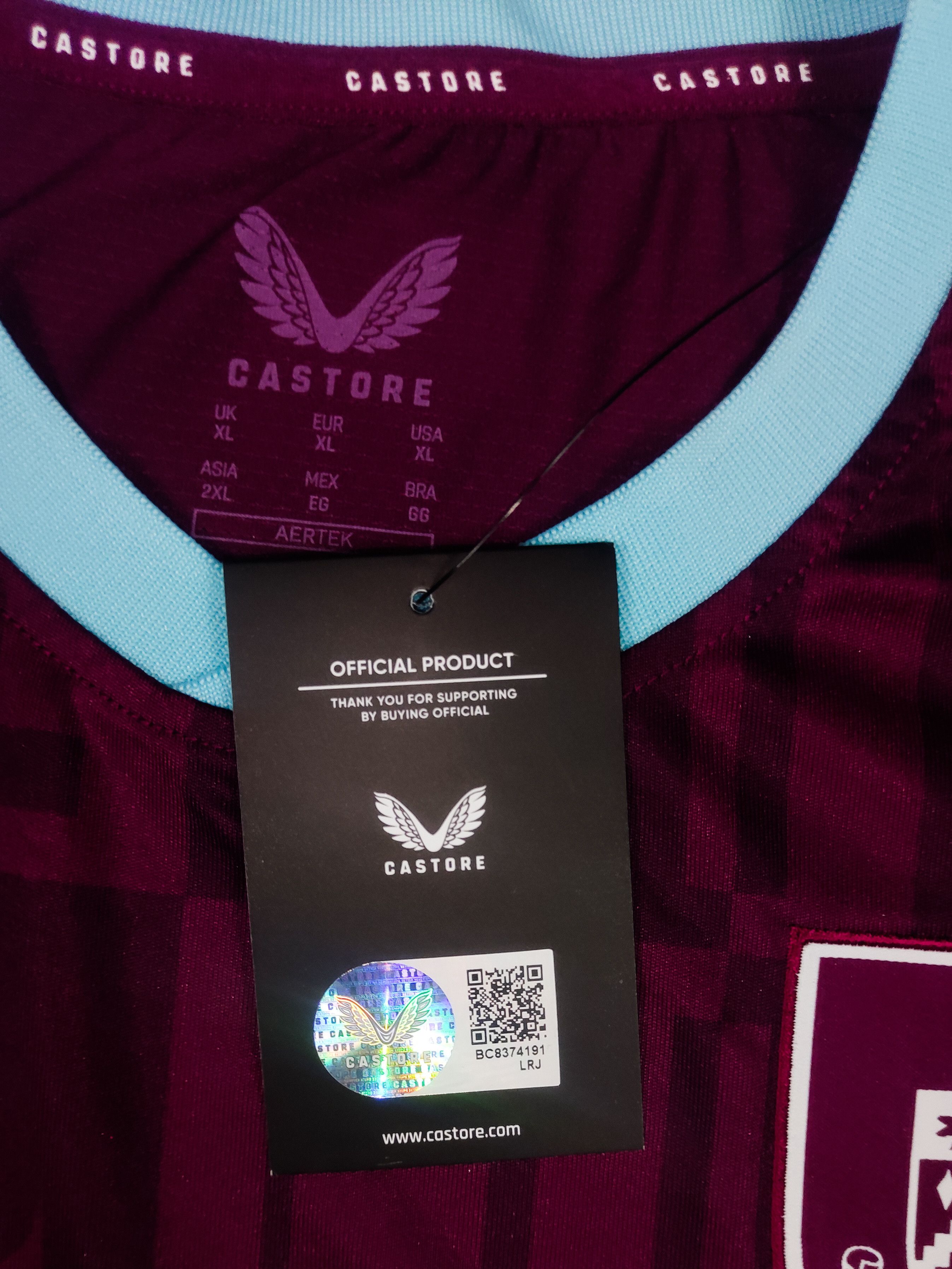 Castore BNWT Burnley FC 2024 2025 Castore Home Shirt Size US XL / EU 56 / 4 - 3 Thumbnail