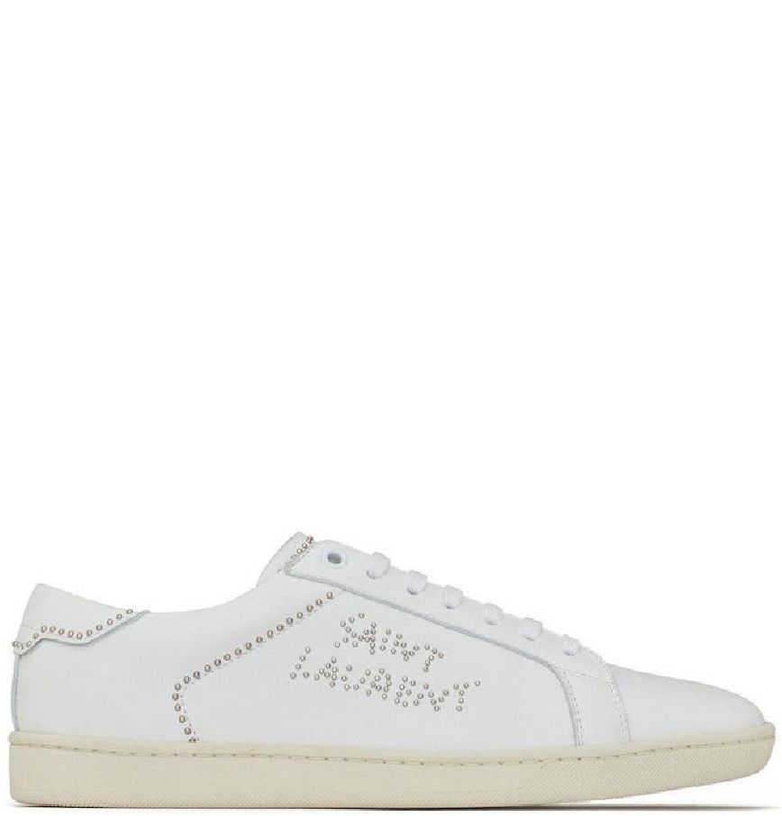 Saint Laurent Paris o1bcso1str0724 Low-Top Sneaker in White Size US 12 / EU 45 - 2 Thumbnail