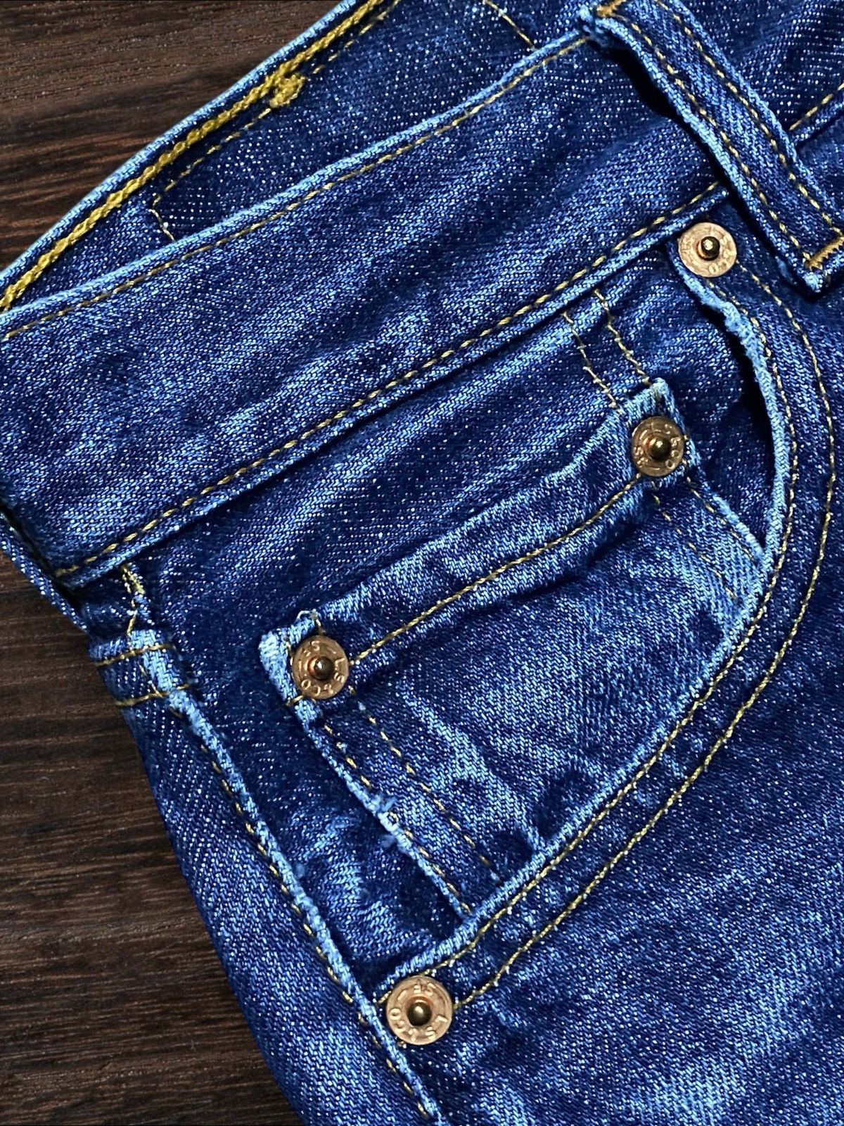 Levi's Vintage Clothing Levi's 501 blue jeans with a worn, distressed look jeans Size US 29 - 9 Thumbnail