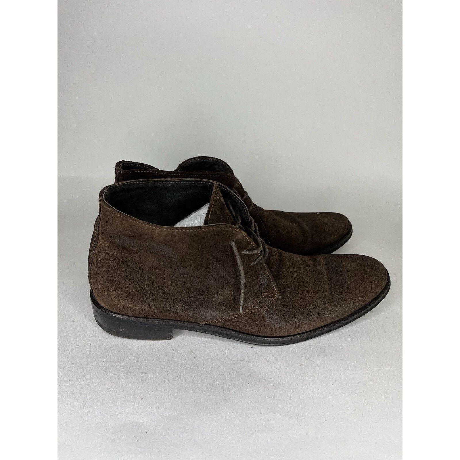 Tomas Maier Tomax Brown Suede Leather Lace Up Ankle Chukka Boots Men Sz Size US 10 / EU 43 - 6 Thumbnail