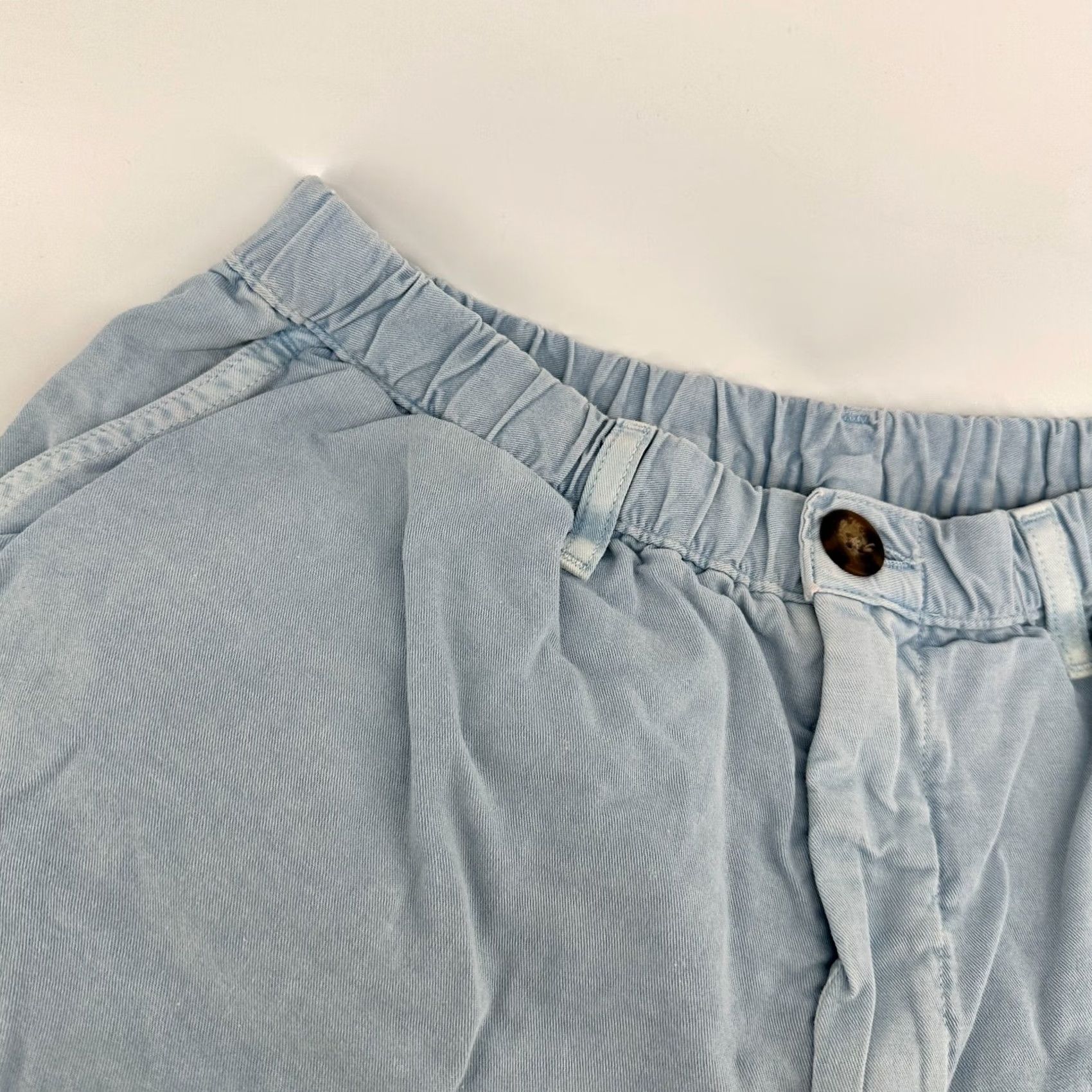 Chubbies Chubbies Chino Shorts Blue Women's L Cotton Stretch Slash Pocket Button Front Casual Spring Summer Travel Mens Womens Girls Boys Size 36" / US 14 / IT 50 - 4 Thumbnail
