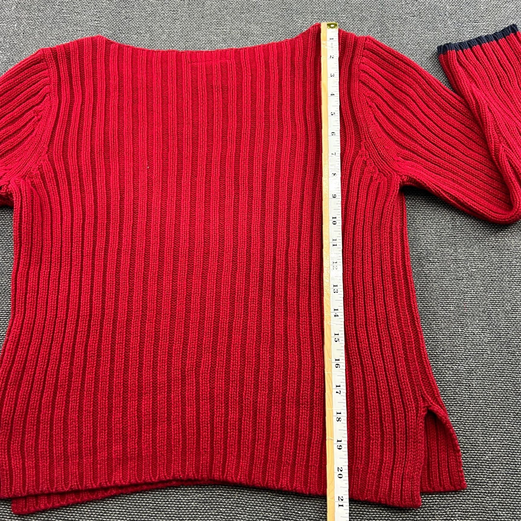 Polo Ralph Lauren Polo Ralph Lauren Sweater Shirt Womens Large Red Knit 100% Cotton Pullover Vintage USA Flag Jumper Size L / US 10 / IT 46 - 5 Thumbnail