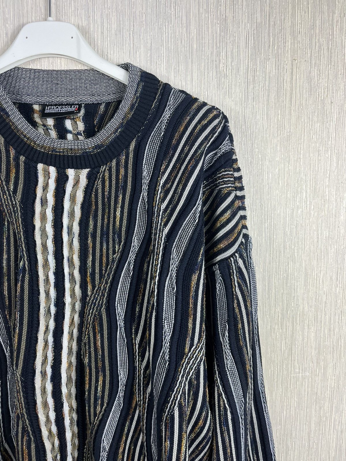 Coogi × Vintage Vintage HP Roessler coogi 3D boxy knit sweater knitted y2k Size US M / EU 48-50 / 2 - 4 Thumbnail
