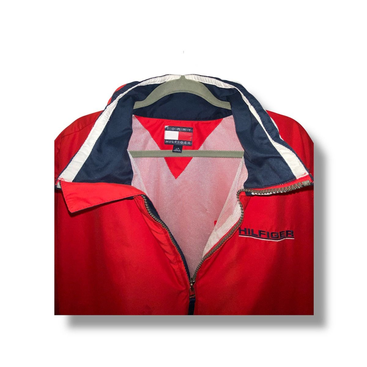 Tommy Hilfiger Vintage Tommy Hilfiger Windbreaker Jacket Size US L / EU 52-54 / 3 - 4 Thumbnail