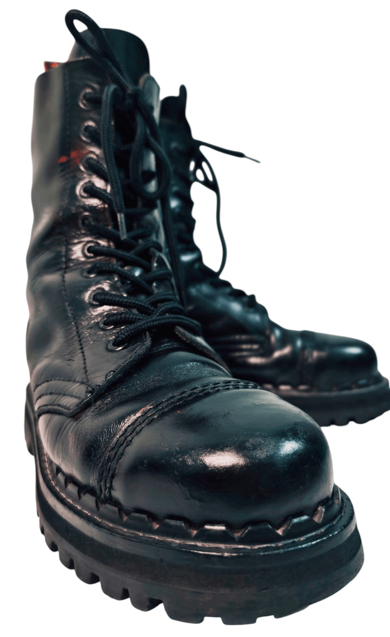 Other KMM Combat boots Men's 10 eyes Black Steel Toe Size US 9 / EU 42 - 3 Thumbnail