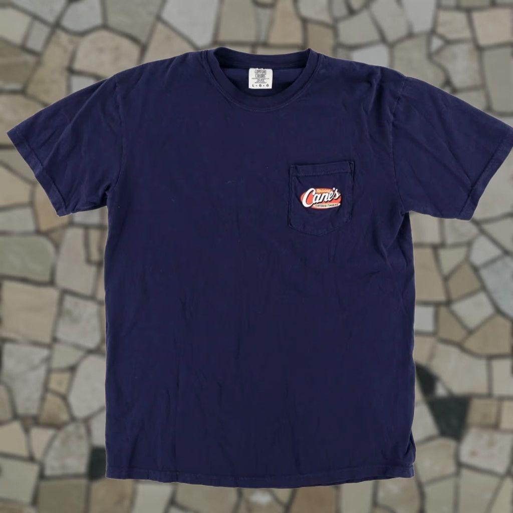 Comfort Colors Comfort Colors Cane's Chicken Fingers Solid T-Shirt Navy Men's L Size US L / EU 52-54 / 3 - 1 Thumbnail