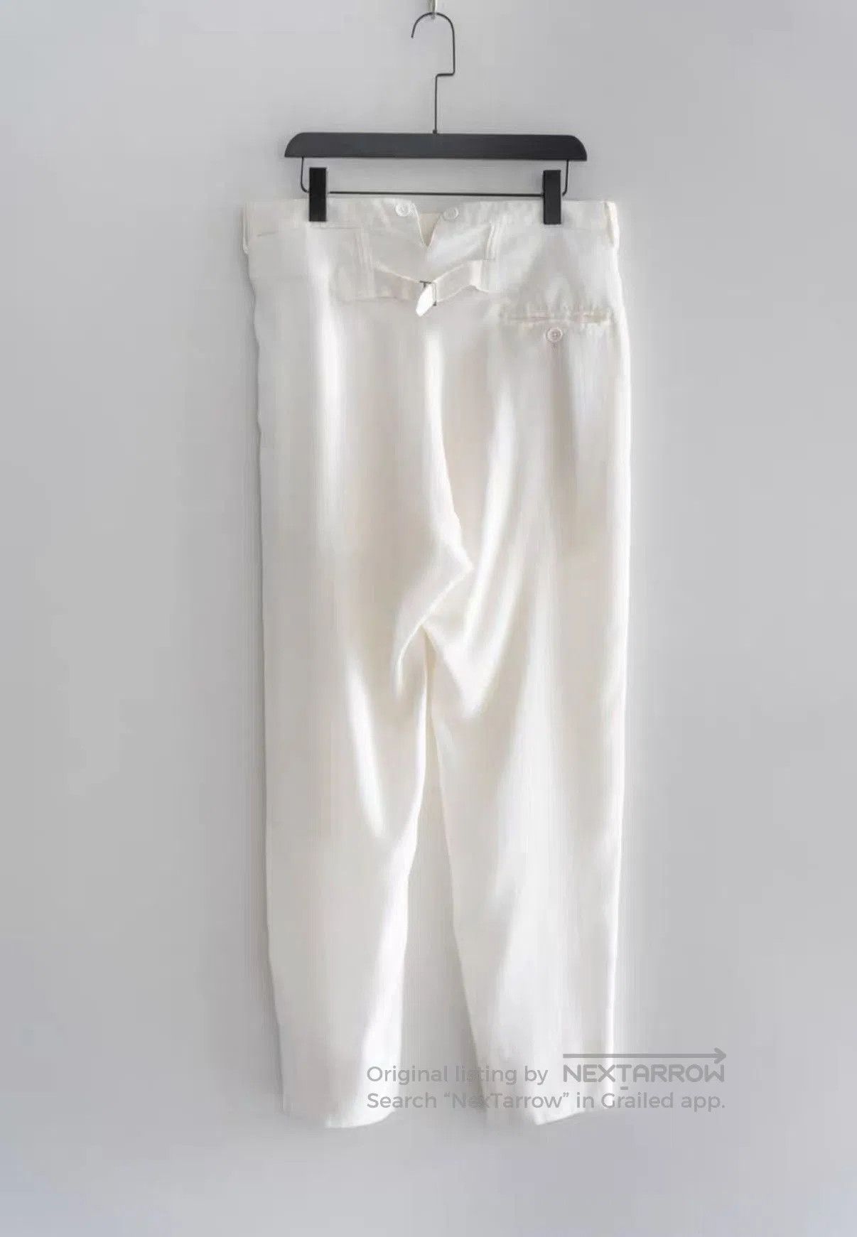 Yohji Yamamoto White Casual Pants Size 32. Size US 32 / EU 48 - 2 Thumbnail