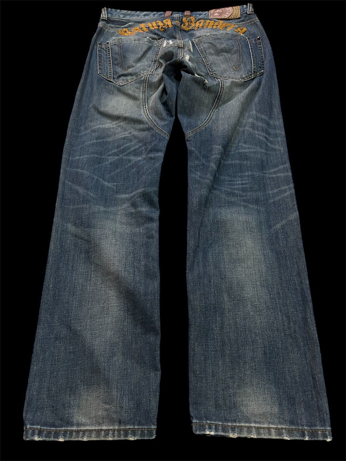 If Six Was Nine × Japanese Brand JAPANESE BRAND YAKUZA GANGSTER DISTRESSED JEANS VERY RARE Size US 32 / EU 48 - 2 Thumbnail