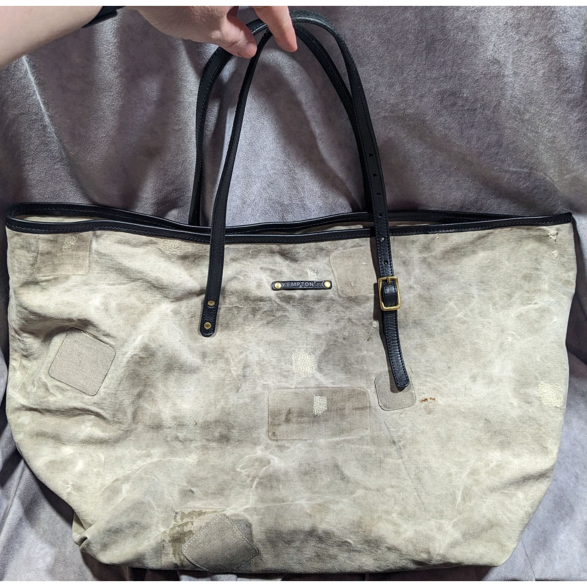 Other Kempton & Co NY Tough Distressed Canvas Tote Size ONE SIZE - 9 Thumbnail