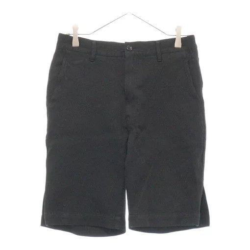 Comme des Garcons Homme Plus Shorts Poly Shrink Half Pants Zip Fly Plain Black Size US 28 / EU 44 - 1 Thumbnail