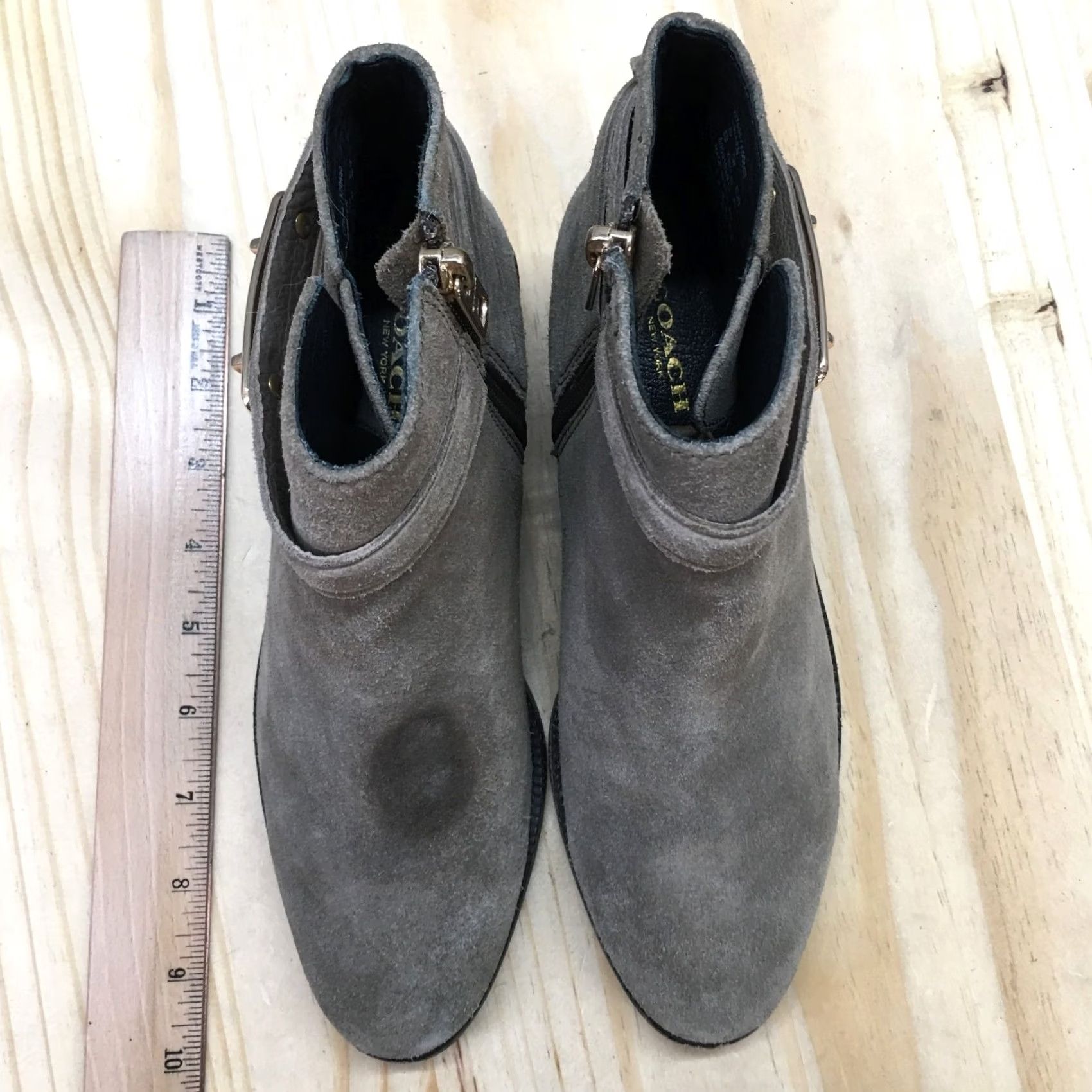 Coach Coach Boots Womens Bootie 6 B Colleen Brown Ankle Zip Casual Comfort Classic Size M / US 6-8 / IT 42-44 - 6 Thumbnail